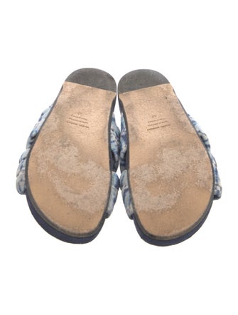 Isabel Marant Suede Floral Print Slides