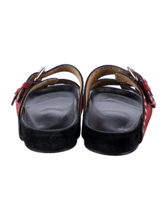 Isabel Marant Suede Printed Slides