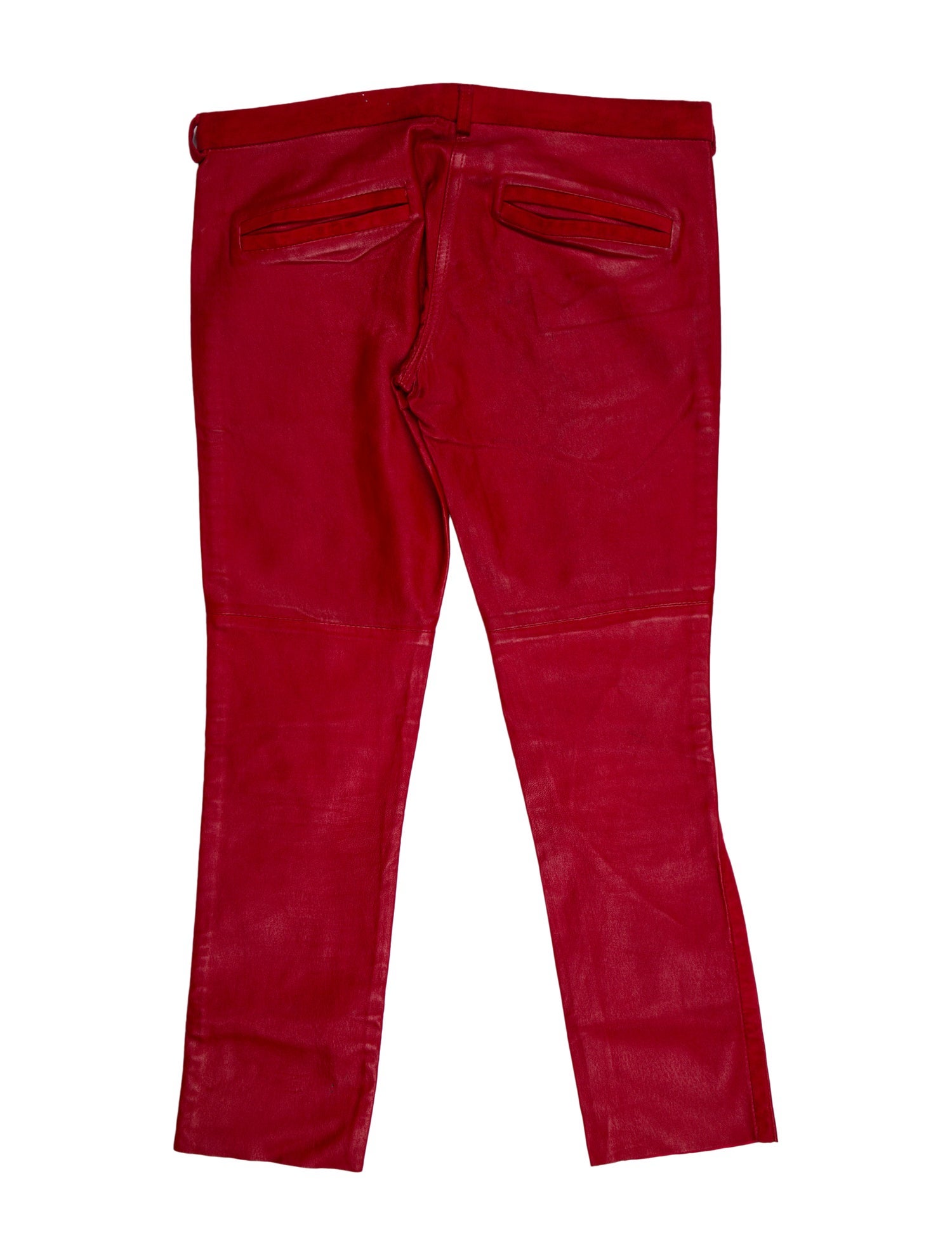 Isabel Marant Lamb Leather Straight Leg Pants