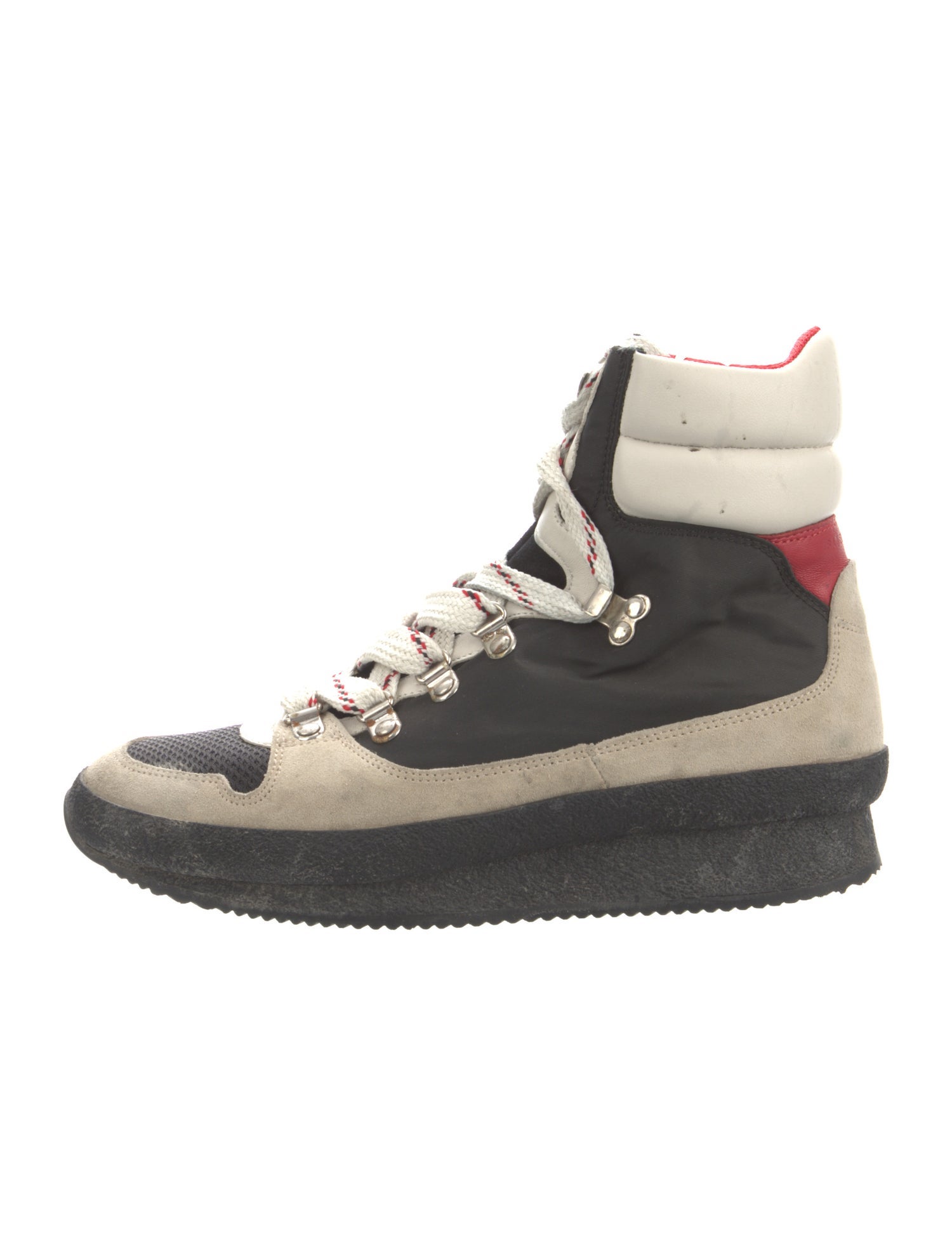 Isabel Marant Suede Colorblock Pattern Boots