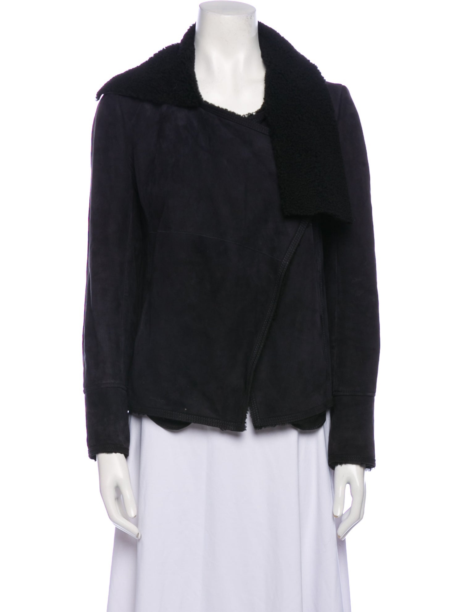 Isabel Marant Lamb Leather Faux Fur Jacket