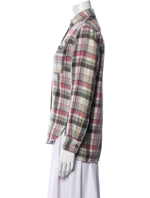 Isabel Marant Linen Plaid Print Jacket