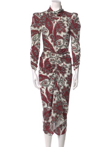 Isabel Marant Dresses Paisley Print Long Dress Us2, Fr34 | XS