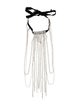 Isabel Marant Crystal Plastron Fringe Necklace