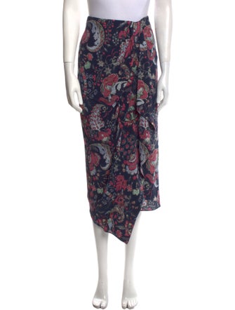 Isabel Marant Silk Midi Length Skirt