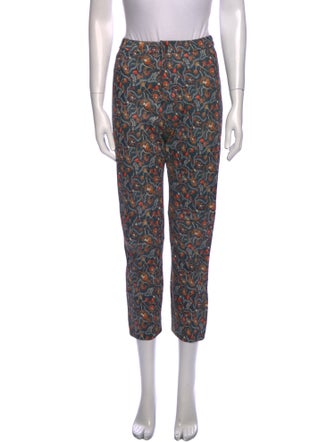 Isabel Marant Leather Straight Leg Pants