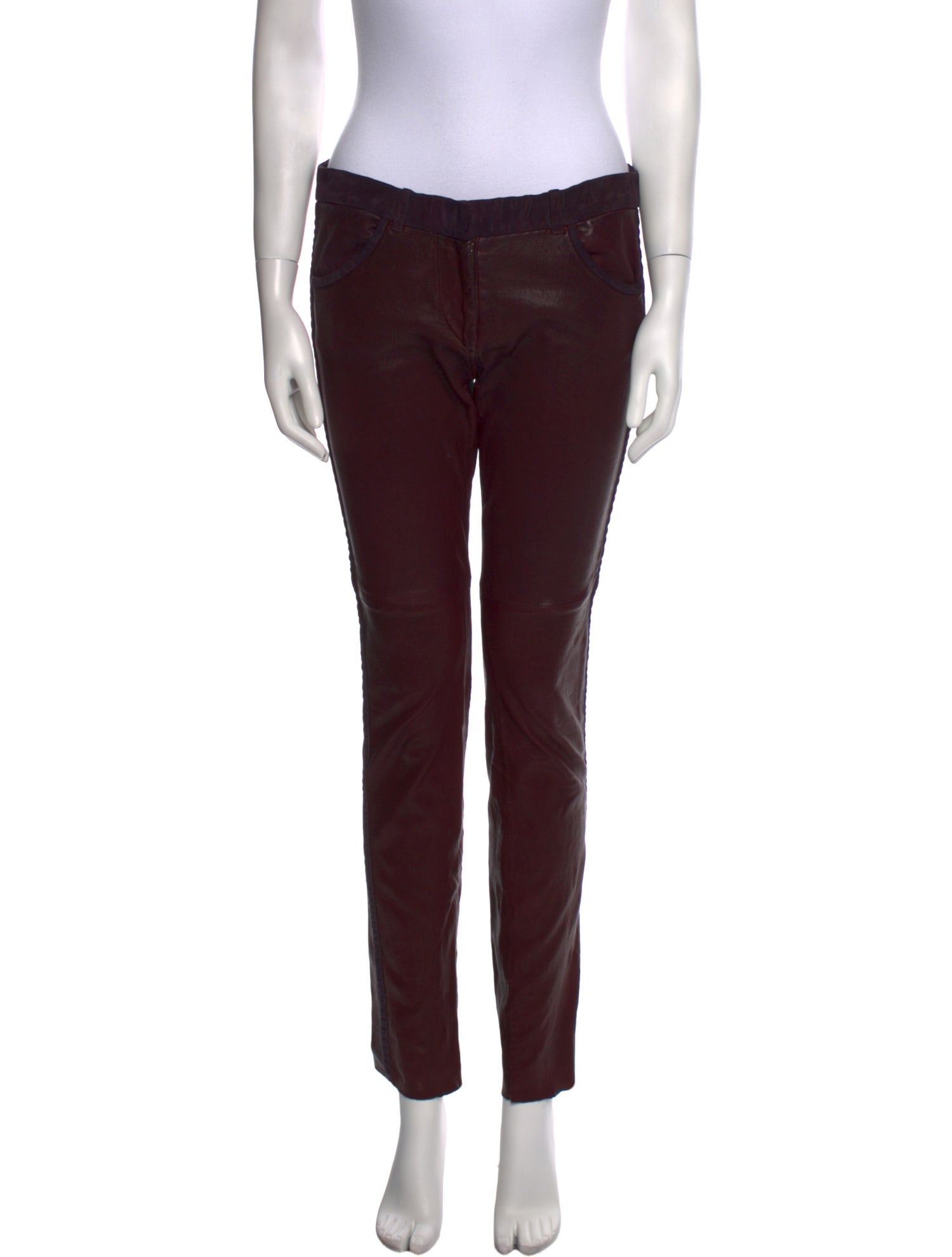 Isabel Marant Leather Skinny Leg Pants