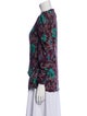 Isabel Marant Floral Print Cowl Neck Blouse