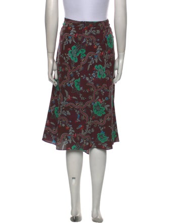 Isabel Marant Floral Print Knee-Length Skirt