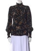 Isabel Marant Silk Floral Print Blouse
