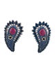 Isabel Marant Enamel Paisley Ear Climbers
