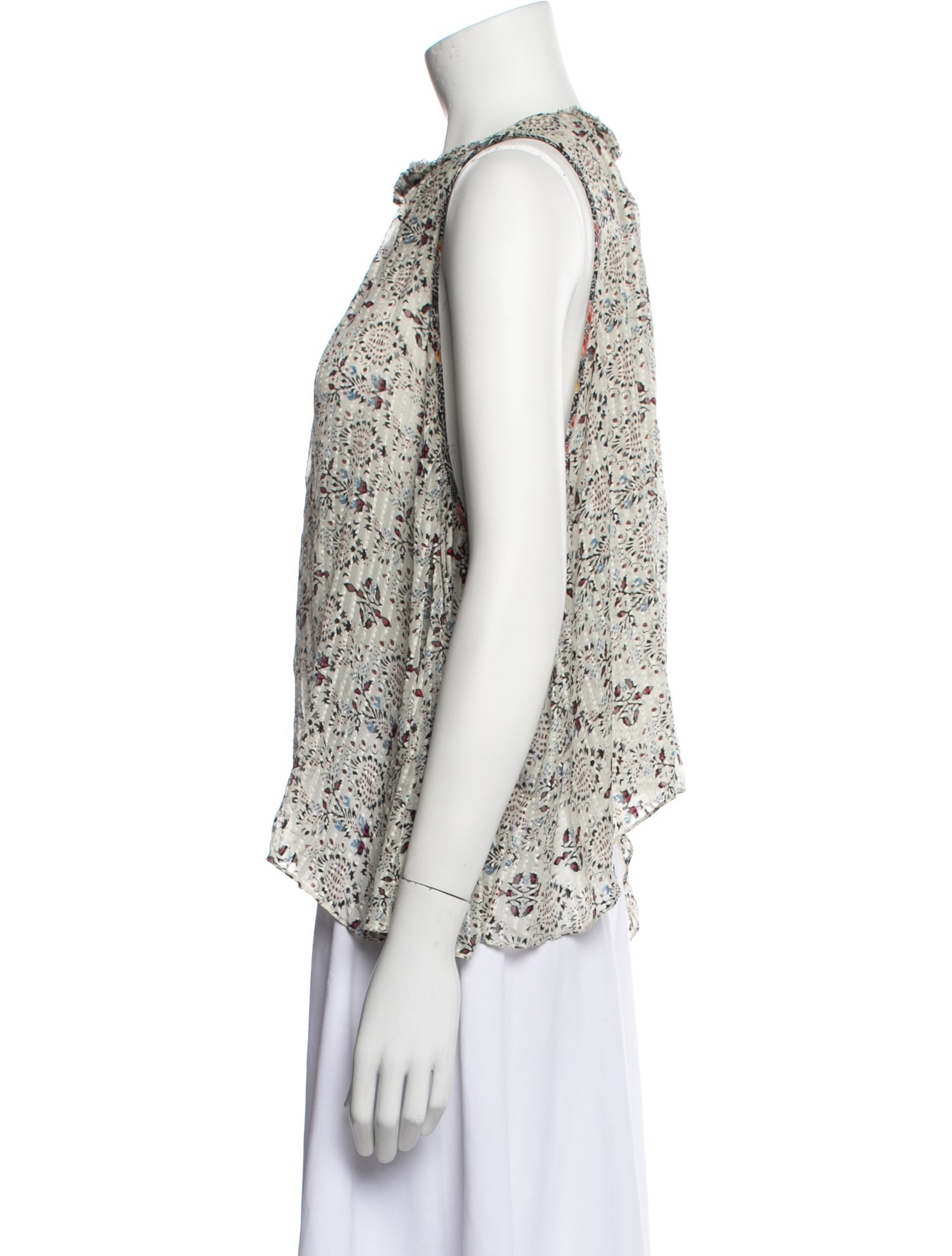 Isabel Marant Silk Floral Print Blouse