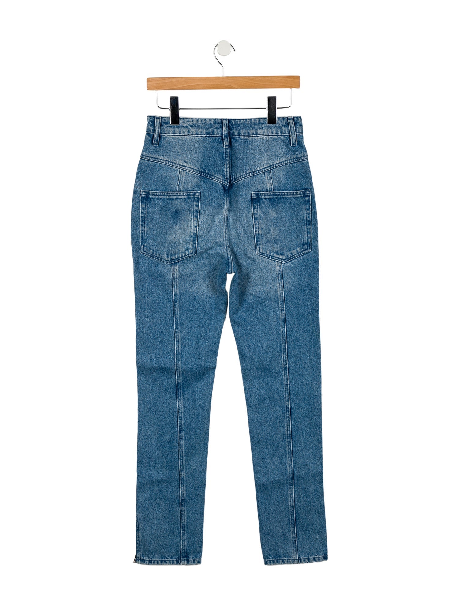Isabel Marant High-Rise Straight Leg Jeans