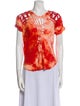 Isabel Marant Printed Crew Neck Top