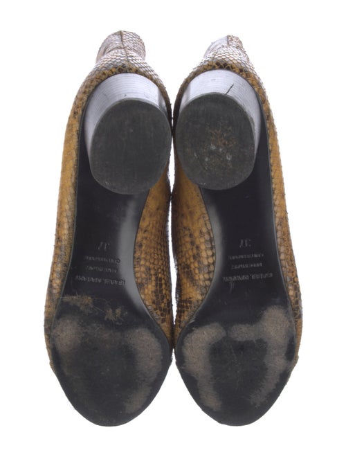 Isabel Marant Leather Animal Print Chelsea Boots