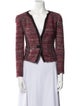 Isabel Marant Virgin Wool Colorblock Pattern Evening Jacket