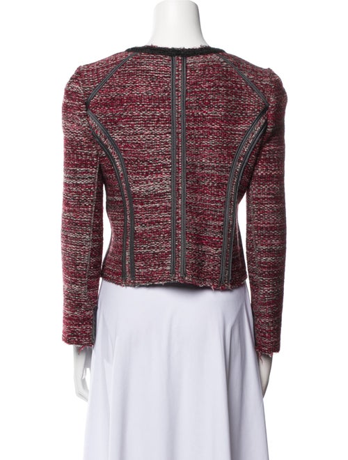 Isabel Marant Virgin Wool Colorblock Pattern Evening Jacket