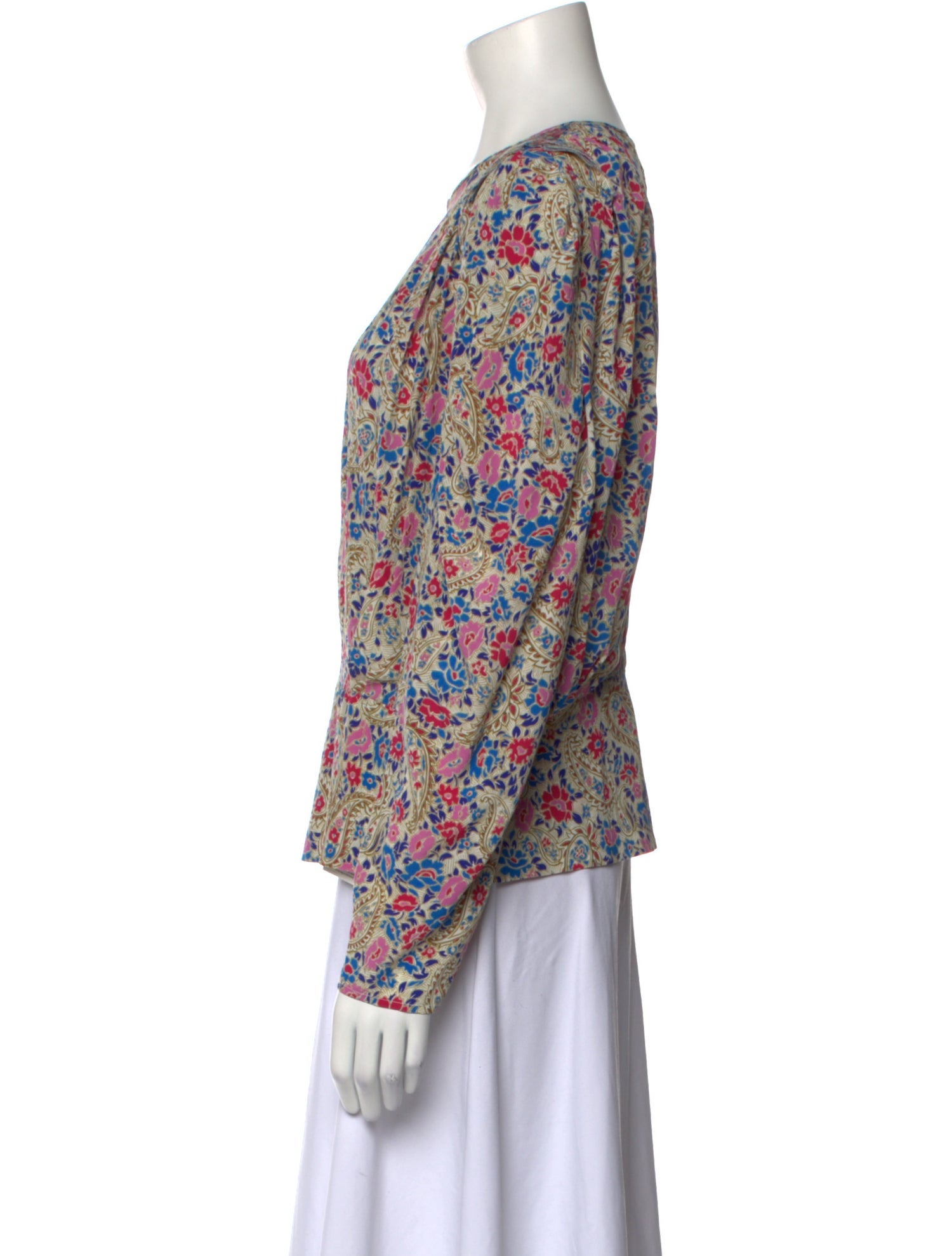 Isabel Marant Silk Floral Print Blouse