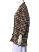 Isabel Marant Houndstooth Print Plunge Neckline Sweater