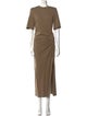 Isabel Marant Crew Neck Long Dress