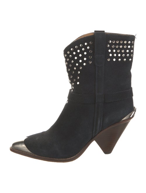 Isabel Marant Suede Studded Accents Western Boots