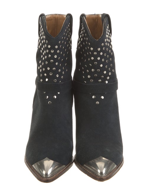 Isabel Marant Suede Studded Accents Western Boots