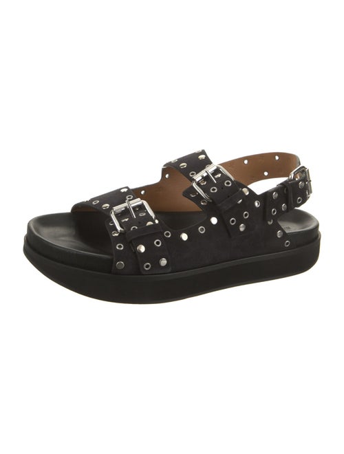 Isabel Marant Suede Studded Accents Slingback Sandals