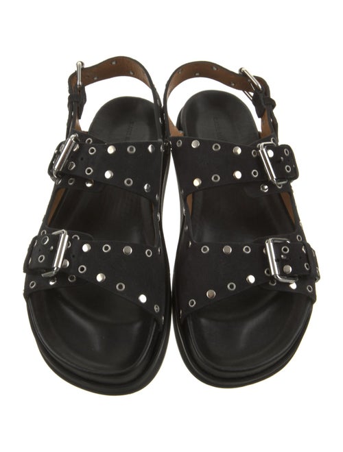 Isabel Marant Suede Studded Accents Slingback Sandals