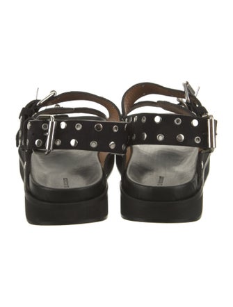 Isabel Marant Suede Studded Accents Slingback Sandals