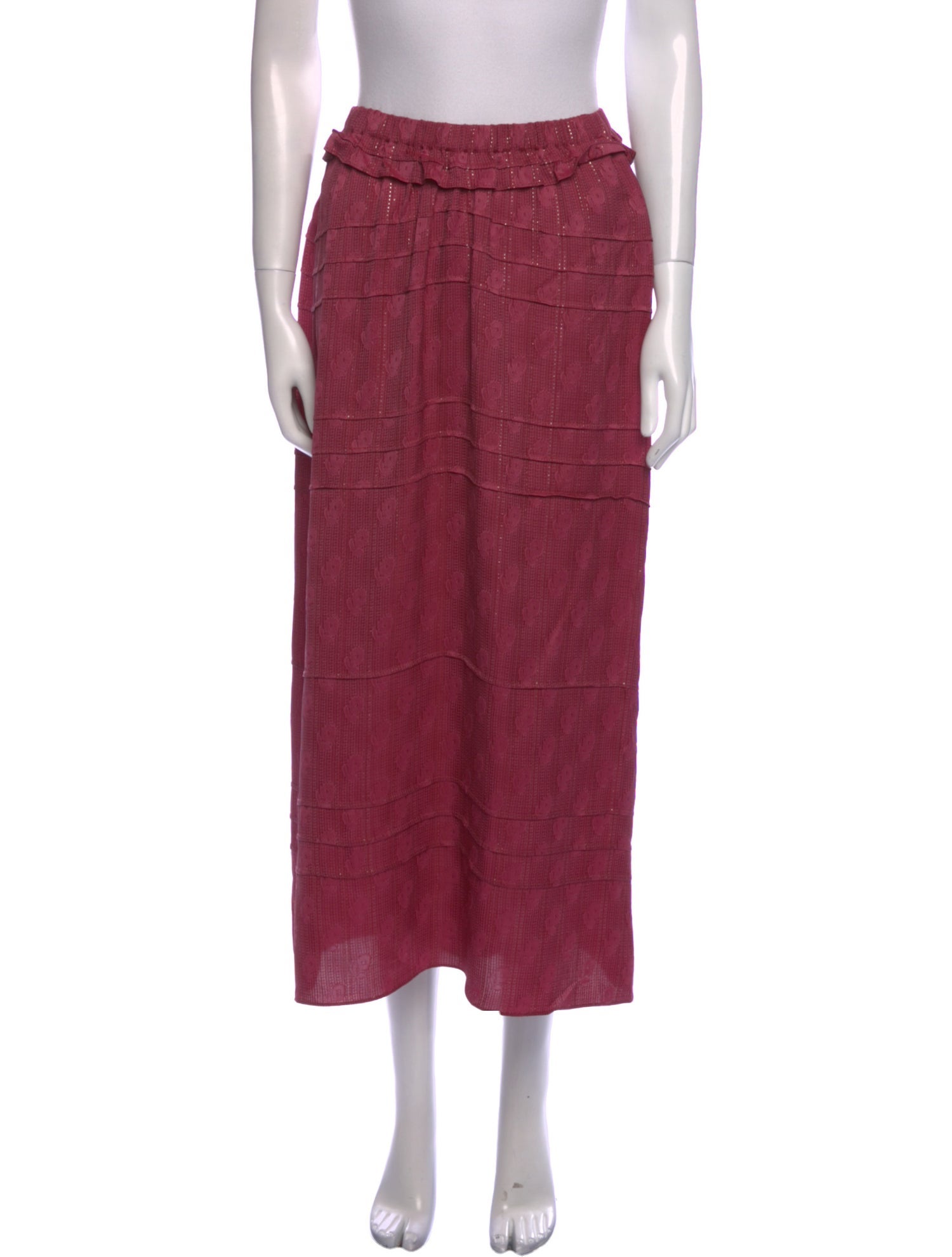 Isabel Marant Ruffle Embellishment Midi Length Skirt