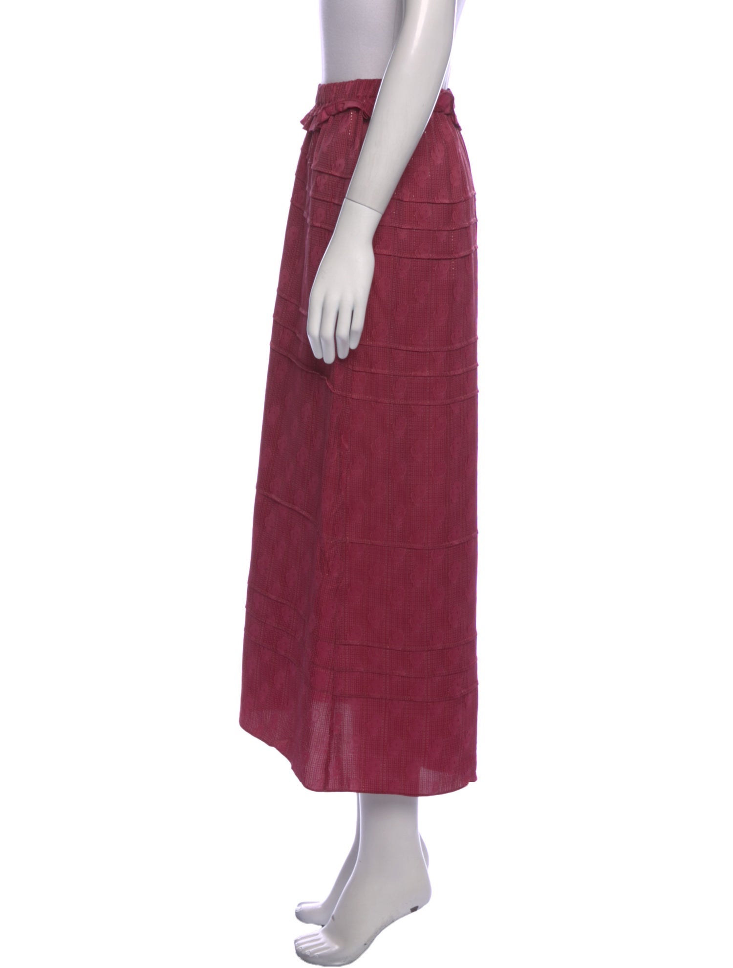 Isabel Marant Ruffle Embellishment Midi Length Skirt