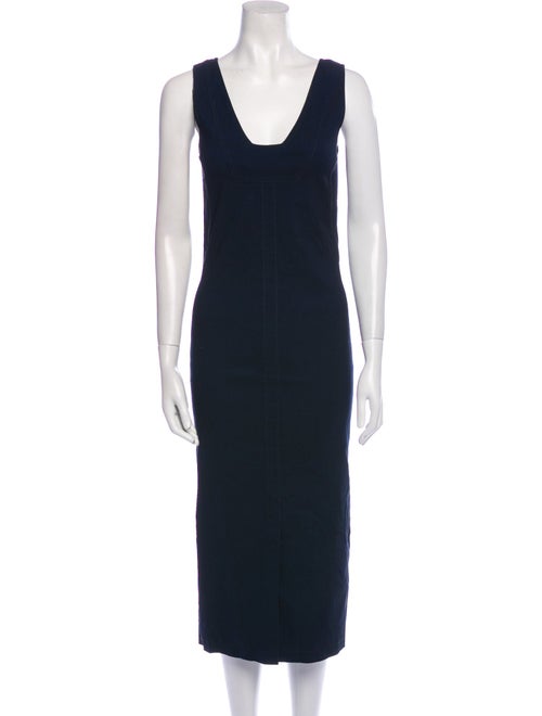 Isabel Marant Square Neckline Midi Length Dress