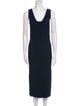 Isabel Marant Square Neckline Midi Length Dress