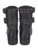 Isabel Marant Leather Studded Accents Combat Boots
