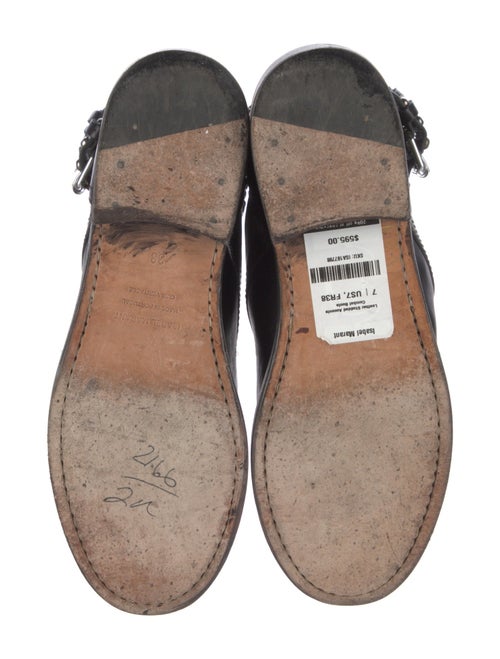 Isabel Marant Leather Studded Accents Combat Boots