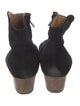 Isabel Marant Suede Colorblock Pattern Western Boots