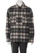 Isabel Marant Wool Plaid Print Peacoat