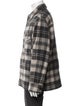 Isabel Marant Wool Plaid Print Peacoat
