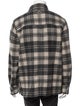 Isabel Marant Wool Plaid Print Peacoat
