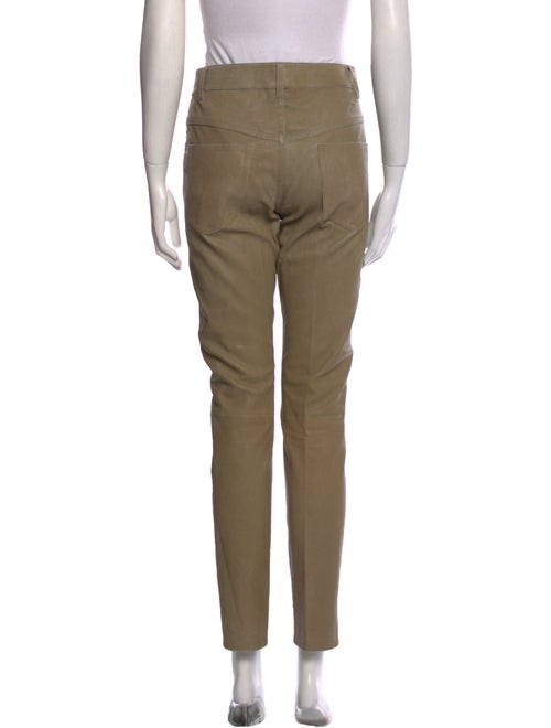 Isabel Marant Lamb Leather Straight Leg Pants