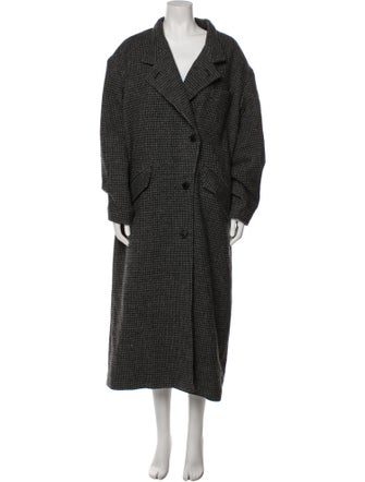 Étoile Isabel Marant Tweed Pattern Coat Grey Coats, Clothing