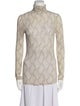 Isabel Marant Animal Print Turtleneck Top