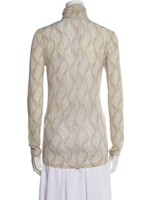Isabel Marant Animal Print Turtleneck Top