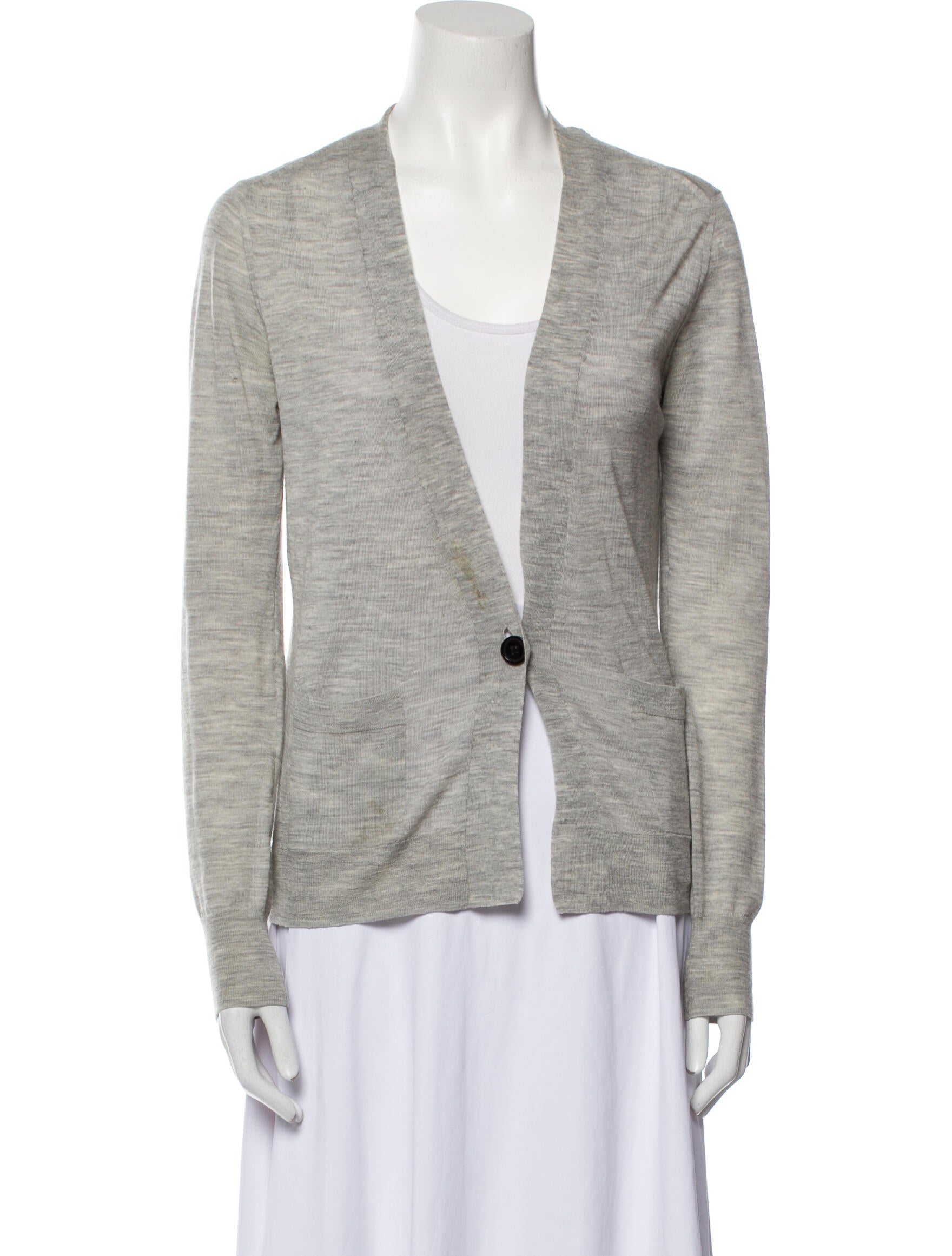 Isabel Marant Merino Wool Plunge Neckline Sweater