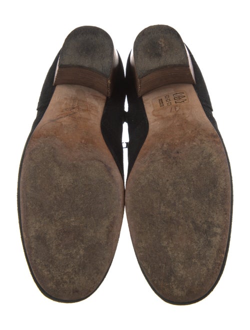 Isabel Marant Suede Whipstitch Trim Western Boots