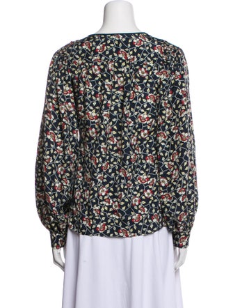 Isabel Marant Silk Floral Print Blouse