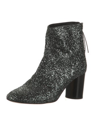 Isabel Marant Glitter Glitter Accents Lace-Up Boots