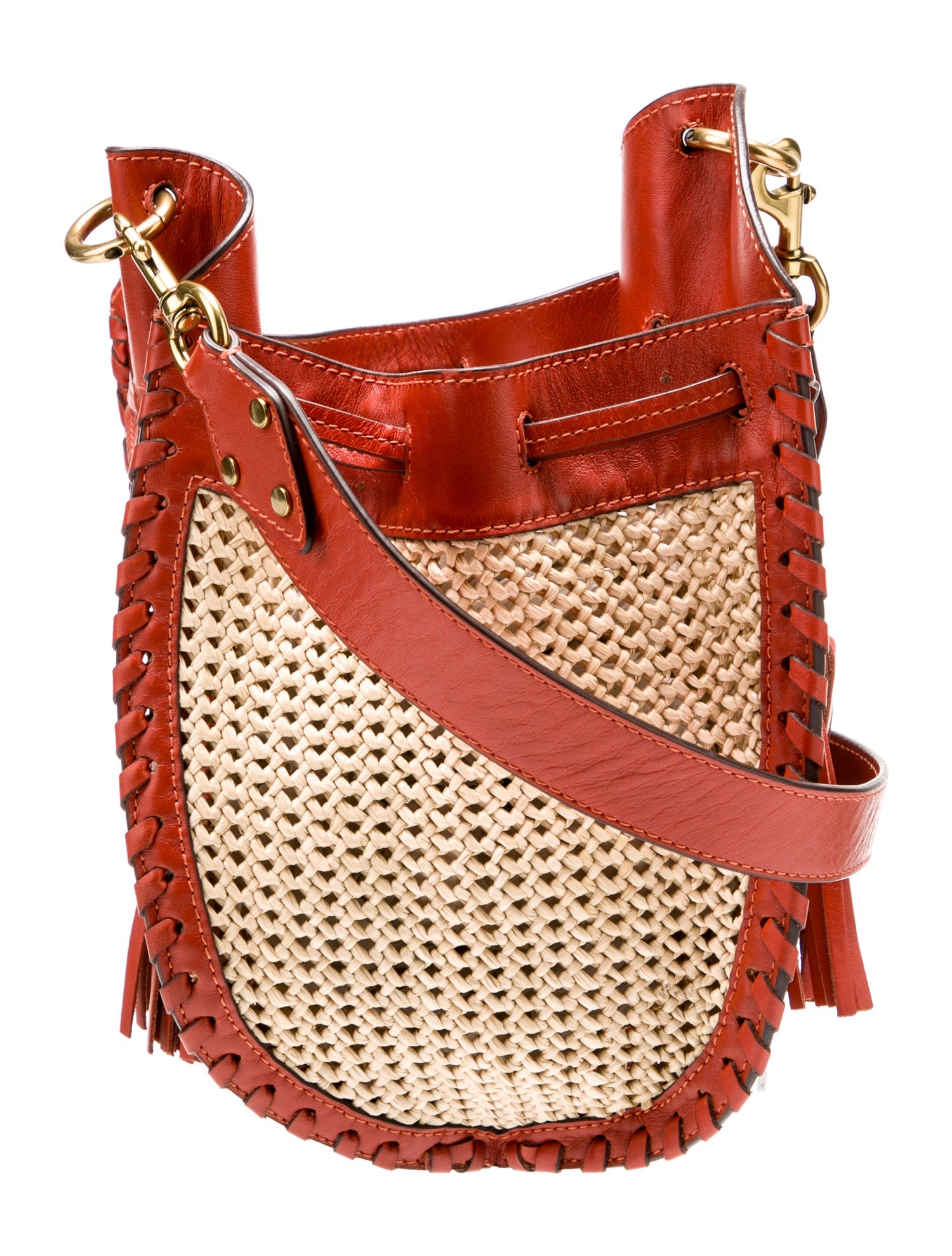 Isabel Marant Raffia Bucket Bag