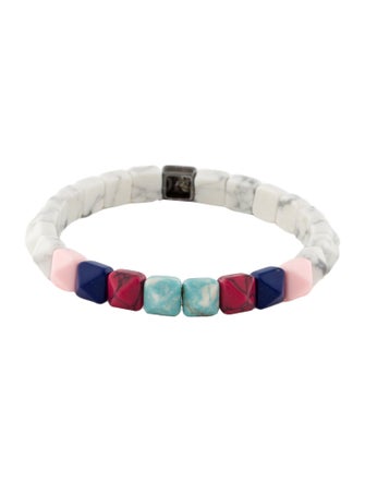Isabel Marant Stone Pyra Stripe Beaded Bracelet
