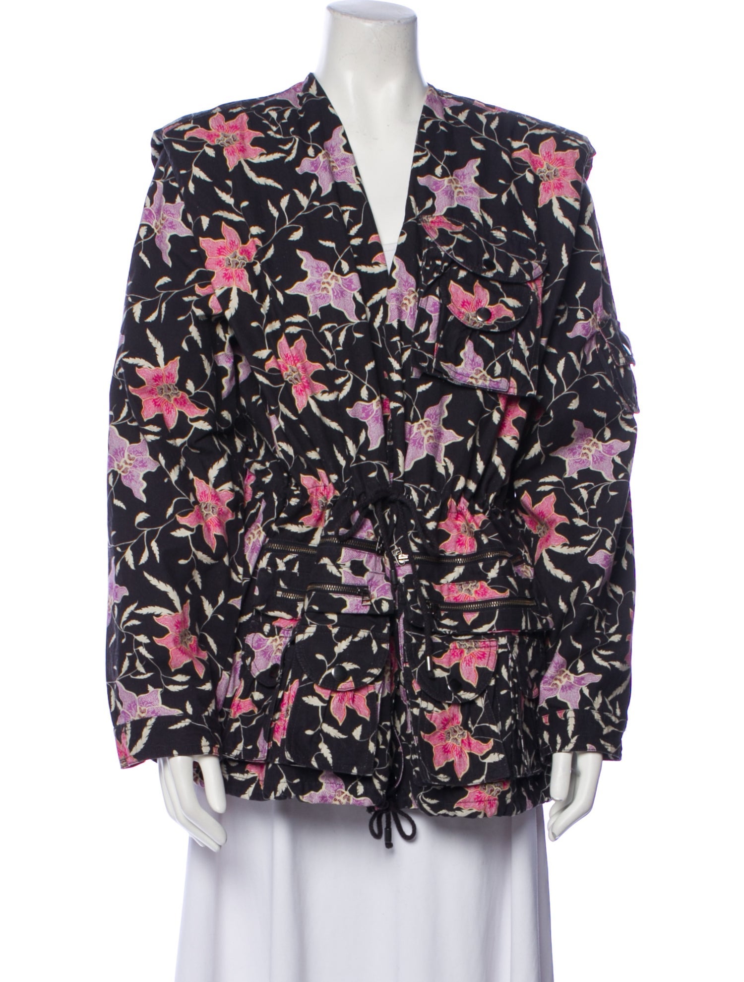 Isabel Marant Floral Print Utility Jacket